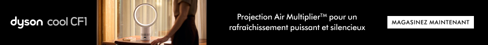 Advertisement. Dyson cool CF1. Projection Air Multiplier™ pour un rafraîchissement puissant et silencieux