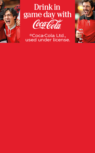 Drink in game day with Coca-Cola . Coca-Cola Ltd., used under license.