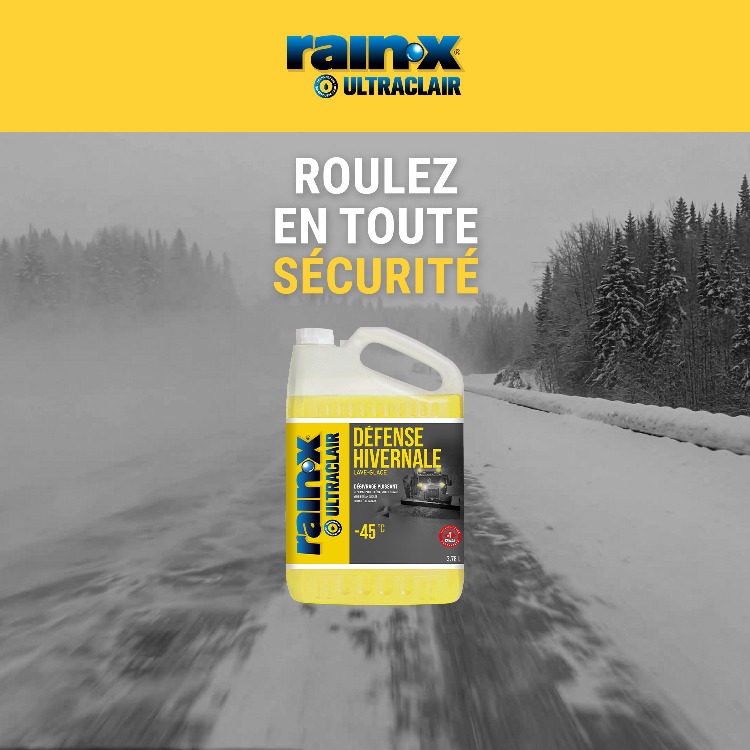 Rain-X Ultraclear. ROULEZ EN TOUTE SÉCURITÉ. ACHETEZ
