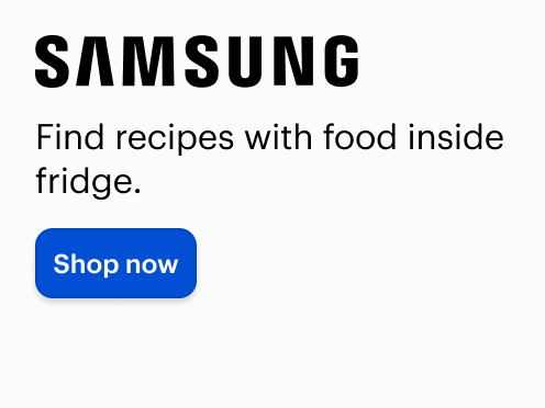 Find recipes with food inside the fridge. Shop now.