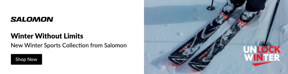 Advertisement. Salomon, Winter Without Limits, New Winter Sports Collection from Salomon, Shop Now, Unlock Winter