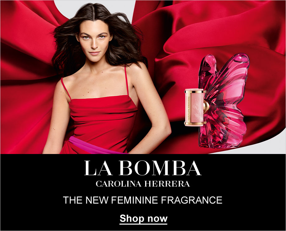 LA BOMBA, CAROLINA HERRERA, THE NEW FEMININE FRAGRANCE, Shop now