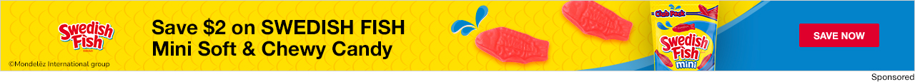 Save $2 on SWEDISH FISH Mini Soft & Chewy Candy