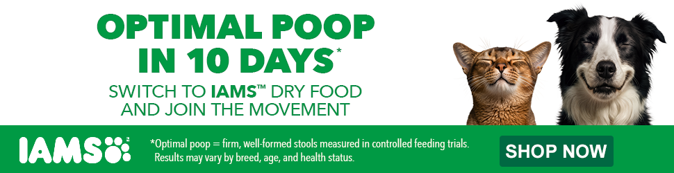 Advertisement. Switch to Iams Dry Food and Join the Movement