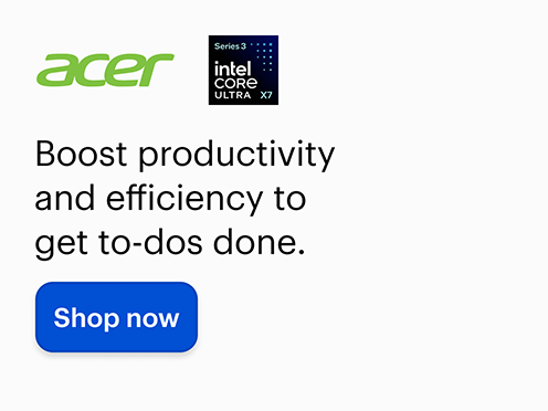 Acer, Intel Core Ultra X7, Boost productivity and efficiency to get to-dos done. Shop now