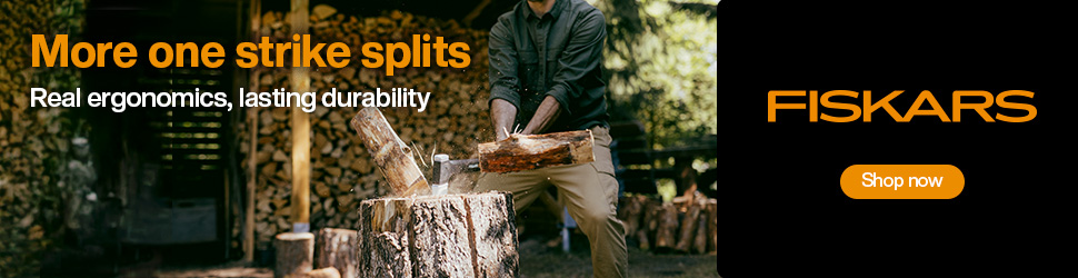Advertisement. Fiskars. More one strike splits. Real ergonomics, lasting durability. Shop Now