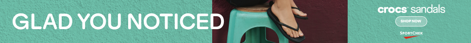 Advertisement. Crocs Sandals. Glad you noticed. Sport Chek. Shop Now.