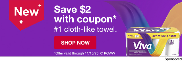 Viva. Save $2 with coupon*