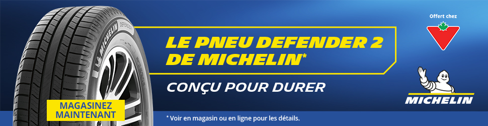 Advertisement. Le Pneu Defender 2 De Michelin. Concu Pour Durer.