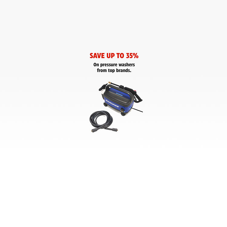 Ad. Pressure washer savings. Shop Now.