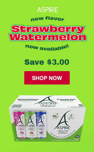 Aspire. New flavor Strawberry Watermelon now available. Save 3.00. Shop Now.