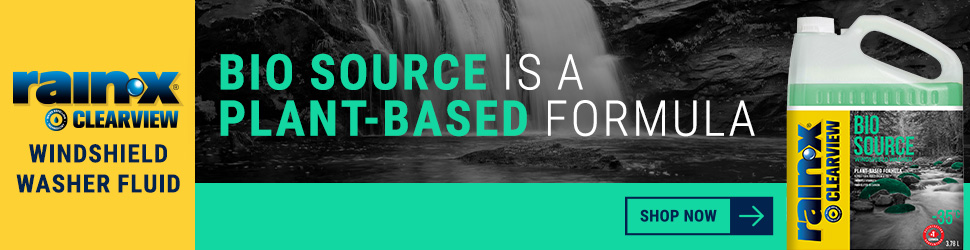 Advertisement. Rainx. Clearview. Biosource is a plant based formula. Shop now. 
